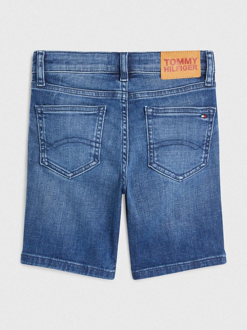 Fiú Tommy Hilfiger Denim Rövidnadrág Kék | HU 2177VRW